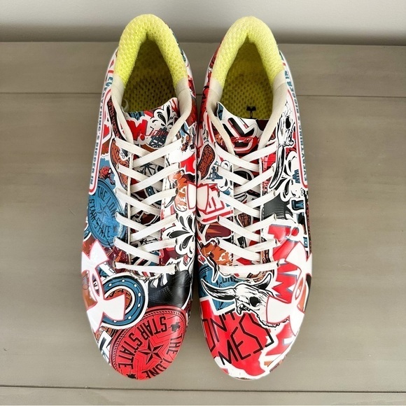 Under Armour Football Cleats Spotlight Limited Edition TEXAS sz 8 - Picture 3 of 9